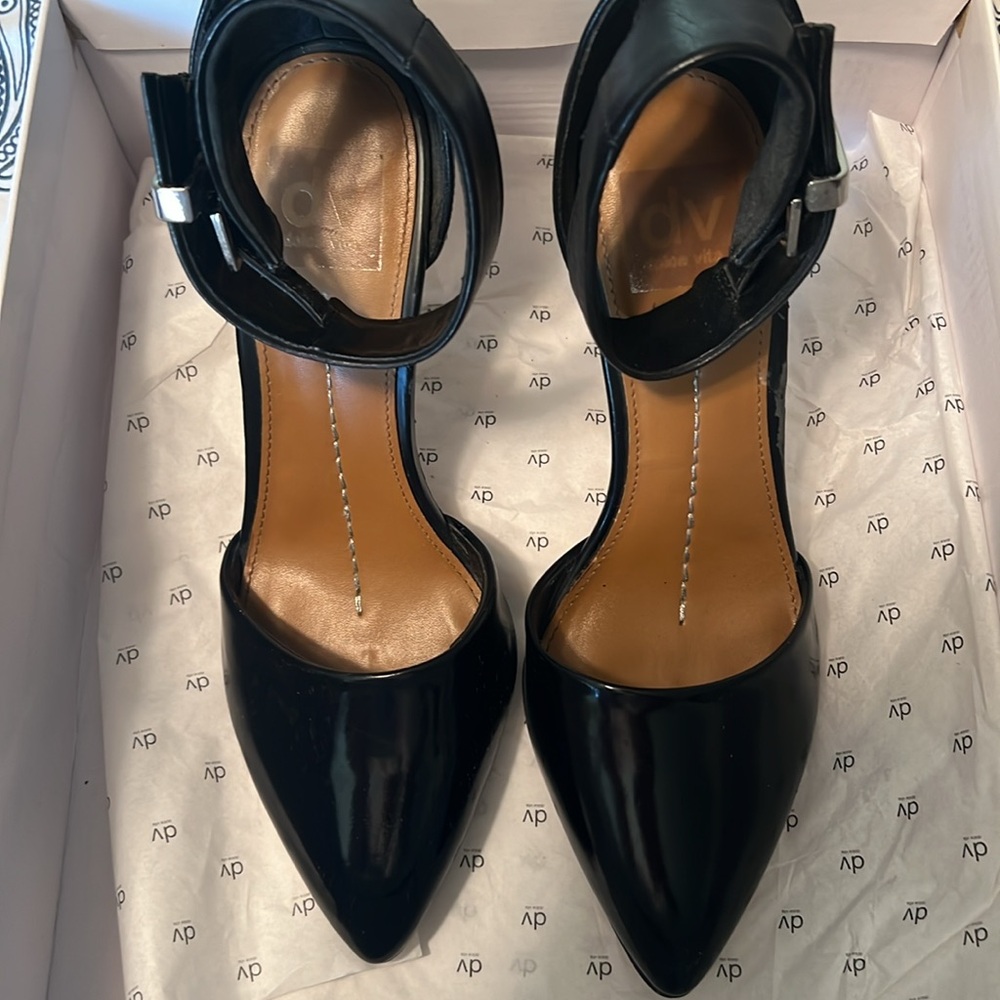 Dolce Vita stiletto closed toe patent heels